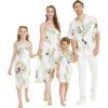 imageMatchable Family Hawaiian Luau Men Women Girl Boy Clothes in Pineapple Garden WhiteBoy Short Sleeve