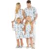 imageMatchable Family Hawaiian Luau Men Women Girl Boy Clothes in Vintage Tropical ToileMen Long Sleeve