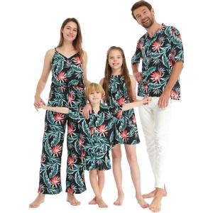 imageMatchable Family Hawaiian Luau Men Women Girl Boy Clothes in Blooming LilyWomen Maxi Rahee