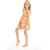 imageMatchable Family Hawaiian Luau Men Women Girl Boy Clothes in Classic Vintage Hibiscus OrangeGirl Elastic Strap