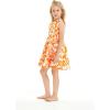 imageMatchable Family Hawaiian Luau Men Women Girl Boy Clothes in Classic Vintage Hibiscus OrangeGirl Fit and Flare