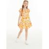 imageMatchable Family Hawaiian Luau Men Women Girl Boy Clothes in Classic Vintage Hibiscus OrangeGirl Simple Muumuu