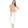 imageMatchable Family Hawaiian Luau Men Women Girl Boy Clothes in Classic Vintage Hibiscus OrangeWomen Shirt