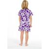 imageMatchable Family Hawaiian Luau Men Women Girl Boy Clothes in Classic Vintage Hibiscus PurpleBoy Short Sleeve