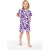 imageMatchable Family Hawaiian Luau Men Women Girl Boy Clothes in Classic Vintage Hibiscus PurpleBoy Short Sleeve