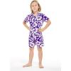 imageMatchable Family Hawaiian Luau Men Women Girl Boy Clothes in Classic Vintage Hibiscus PurpleBoy Short Sleeve