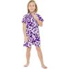 imageMatchable Family Hawaiian Luau Men Women Girl Boy Clothes in Classic Vintage Hibiscus PurpleBoy Short Sleeve