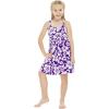 imageMatchable Family Hawaiian Luau Men Women Girl Boy Clothes in Classic Vintage Hibiscus PurpleGirl Elastic Strap