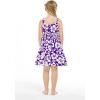 imageMatchable Family Hawaiian Luau Men Women Girl Boy Clothes in Classic Vintage Hibiscus PurpleGirl Elastic Strap
