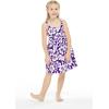 imageMatchable Family Hawaiian Luau Men Women Girl Boy Clothes in Classic Vintage Hibiscus PurpleGirl Elastic Strap