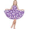 imageMatchable Family Hawaiian Luau Men Women Girl Boy Clothes in Classic Vintage Hibiscus PurpleGirl Fit and Flare