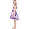 imageMatchable Family Hawaiian Luau Men Women Girl Boy Clothes in Classic Vintage Hibiscus PurpleGirl Fit and Flare