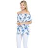 imageMatchable Family Hawaiian Luau Men Women Girl Boy Clothes in Day Dream BloomWomen Offshoulder Ruffle Top