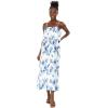 imageMatchable Family Hawaiian Luau Men Women Girl Boy Clothes in Day Dream BloomWomen Short Maxi Ruffle