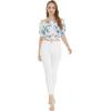 imageMatchable Family Hawaiian Luau Men Women Girl Boy Clothes in Day Dream BloomWomen Smock Top