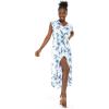 imageMatchable Family Hawaiian Luau Men Women Girl Boy Clothes in Day Dream BloomWomen Wrap Ruffle