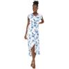 imageMatchable Family Hawaiian Luau Men Women Girl Boy Clothes in Day Dream BloomWomen Wrap Ruffle