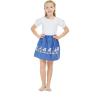 imageMatchable Family Hawaiian Luau Men Women Girl Boy Clothes in Diamond Head Palms Beach NavyGirl Poncho Top