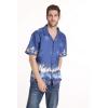 imageMatchable Family Hawaiian Luau Men Women Girl Boy Clothes in Diamond Head Palms Beach NavyMen Short Sleeve