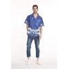 imageMatchable Family Hawaiian Luau Men Women Girl Boy Clothes in Diamond Head Palms Beach NavyMen Short Sleeve