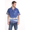 imageMatchable Family Hawaiian Luau Men Women Girl Boy Clothes in Diamond Head Palms Beach NavyMen Short Sleeve