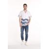imageMatchable Family Hawaiian Luau Men Women Girl Boy Clothes in Diamond Head Palms Beach WhiteMen Short Sleeve