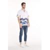 imageMatchable Family Hawaiian Luau Men Women Girl Boy Clothes in Diamond Head Palms Beach WhiteMen Short Sleeve