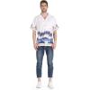imageMatchable Family Hawaiian Luau Men Women Girl Boy Clothes in Diamond Head Palms Beach WhiteMen Short Sleeve