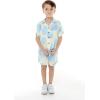 imageMatchable Family Hawaiian Luau Men Women Girl Boy Clothes in Pacific Palm CreamBoy Short Sleeve