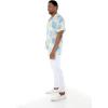 imageMatchable Family Hawaiian Luau Men Women Girl Boy Clothes in Pacific Palm CreamMen Short Sleeve