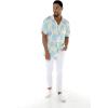 imageMatchable Family Hawaiian Luau Men Women Girl Boy Clothes in Pacific Palm CreamMen Short Sleeve
