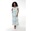 imageMatchable Family Hawaiian Luau Men Women Girl Boy Clothes in Pacific Palm CreamWomen Maxi Rahee