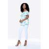 imageMatchable Family Hawaiian Luau Men Women Girl Boy Clothes in Pacific Palm CreamWomen Offshoulder Ruffle Top