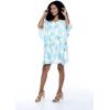 imageMatchable Family Hawaiian Luau Men Women Girl Boy Clothes in Pacific Palm CreamWomen Short Poncho