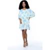 imageMatchable Family Hawaiian Luau Men Women Girl Boy Clothes in Pacific Palm CreamWomen Short Poncho