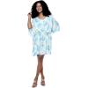 imageMatchable Family Hawaiian Luau Men Women Girl Boy Clothes in Pacific Palm CreamWomen Short Poncho