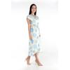 imageMatchable Family Hawaiian Luau Men Women Girl Boy Clothes in Pacific Palm CreamWomen Wrap Ruffle