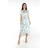 imageMatchable Family Hawaiian Luau Men Women Girl Boy Clothes in Pacific Palm CreamWomen Wrap Ruffle
