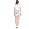 imageMatchable Family Hawaiian Luau Men Women Girl Boy Clothes in Pink Hibiscus Vine TurquoiseWomen Elasitc Waist Shorts With Pockets