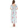 imageMatchable Family Hawaiian Luau Men Women Girl Boy Clothes in Pink Hibiscus Vine TurquoiseWomen Maxi Rahee