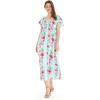imageMatchable Family Hawaiian Luau Men Women Girl Boy Clothes in Pink Hibiscus Vine TurquoiseWomen Maxi Rahee