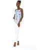 imageMatchable Family Hawaiian Luau Men Women Girl Boy Clothes in Pink Hibiscus Vine TurquoiseWomen Spaghetti Tank Top