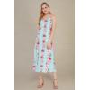 imageMatchable Family Hawaiian Luau Men Women Girl Boy Clothes in Pink Hibiscus Vine TurquoiseWomen Sweet Heart Maxi