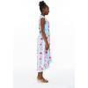 imageMatchable Family Hawaiian Luau Men Women Girl Boy Clothes in Pink Hibiscus Vine TurquoiseWomen Wrap Ruffle