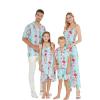 imageMatchable Family Hawaiian Luau Men Women Girl Boy Clothes in Pink Hibiscus Vine TurquoiseWomen Short Tank