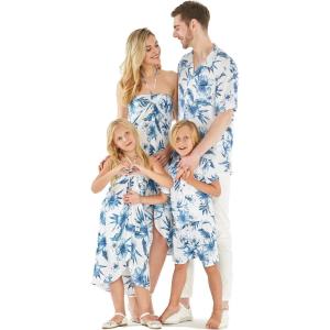 imageMatchable Family Hawaiian Luau Men Women Girl Boy Clothes in Day Dream BloomGirl Simple Muumuu Ruffle