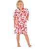 imageMatchable Family Hawaiian Luau Men Women Girl Boy Clothes in Classic Vintage Hibiscus RedBoy Short Sleeve
