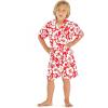 imageMatchable Family Hawaiian Luau Men Women Girl Boy Clothes in Classic Vintage Hibiscus RedBoy Short Sleeve