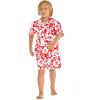 imageMatchable Family Hawaiian Luau Men Women Girl Boy Clothes in Classic Vintage Hibiscus RedBoy Short Sleeve