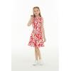 imageMatchable Family Hawaiian Luau Men Women Girl Boy Clothes in Classic Vintage Hibiscus RedGirl Collar Shirt